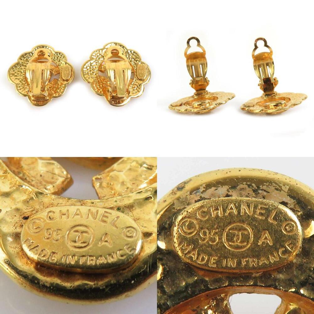Chanel Cc Logo Clip-On Earrings Gold- #208634C53B - Picture 5 of 5